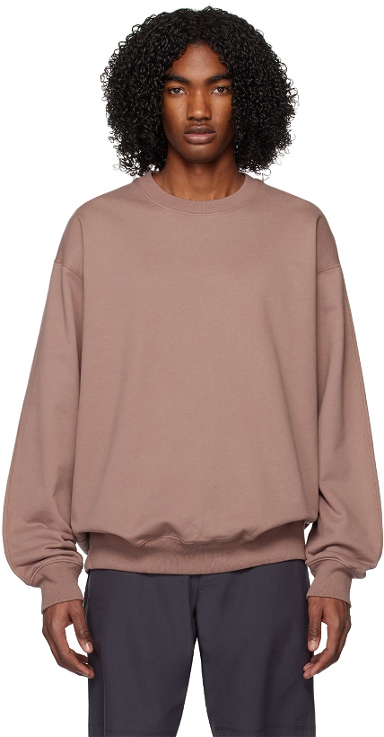 Photo: Reigning Champ Taupe Midweight Relaxed Sweatshirt
