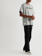 WTAPS - Logo-Print Cotton-Blend Jersey T-Shirt - Gray
