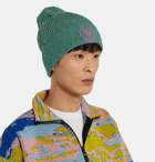 Loewe - Eye/LOEWE/Nature Mélange Cotton-Blend Beanie - Green