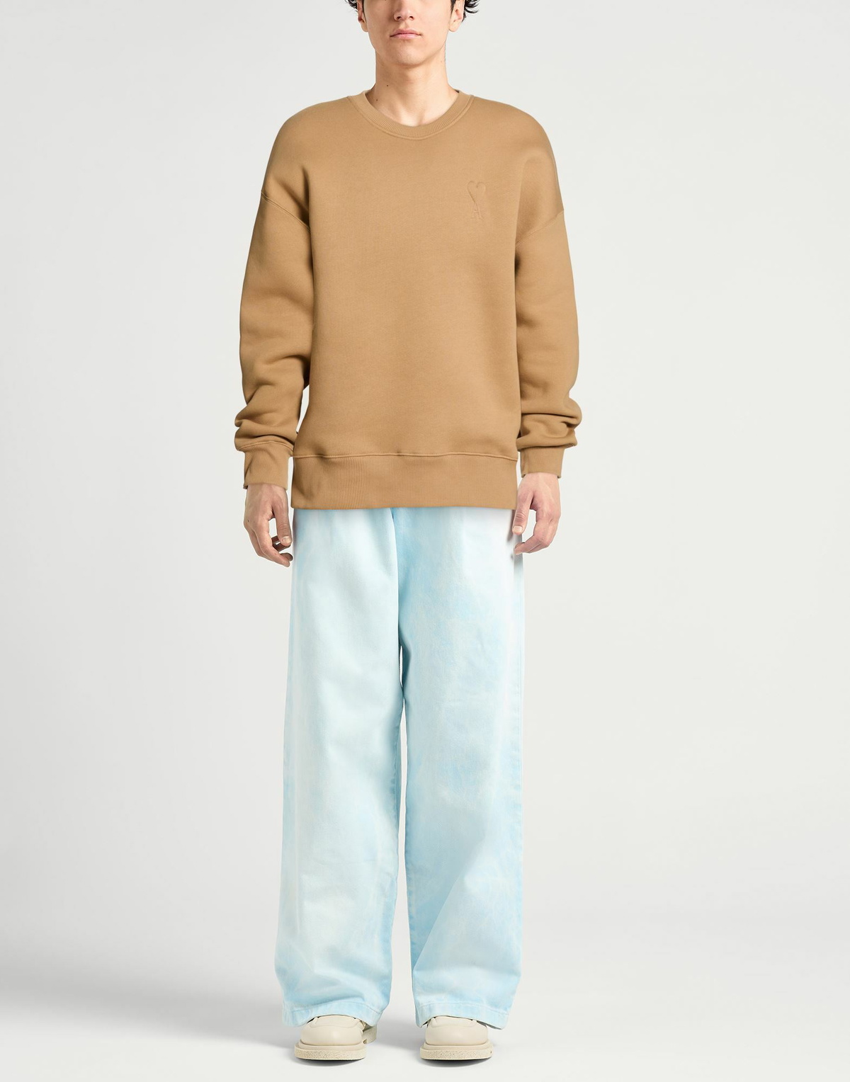 Ami Alexandre Mattiussi Mens Sweatshirt Camel