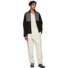 Helmut Lang Black and Grey Contrast Track Jacket