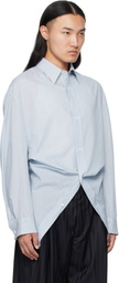 Hed Mayner Blue Modified Shirt