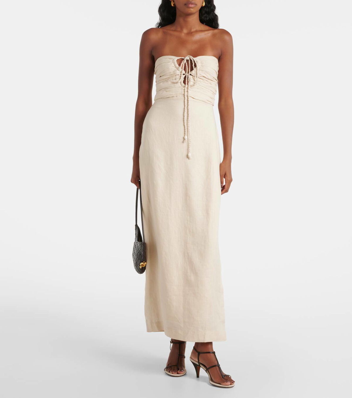 chinese dress ladies chouyatou Women's Sexy Halter Neck Side Slit Linen Maxi Dress Color Block  Backless Prom Party Sun Dress (X-Small, Apricot) at Amazon Women's Clothing  store