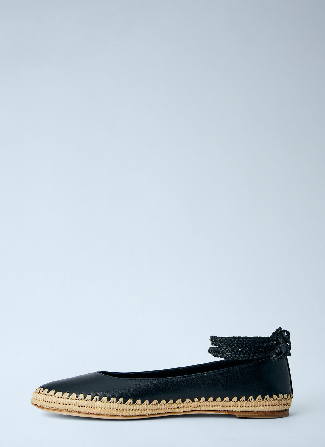 Max Mara Leather Espadrille Flats