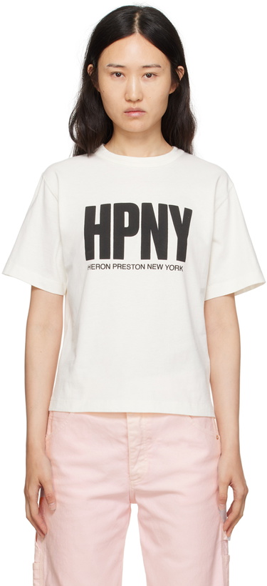 Photo: Heron Preston White 'HPNY' T-Shirt