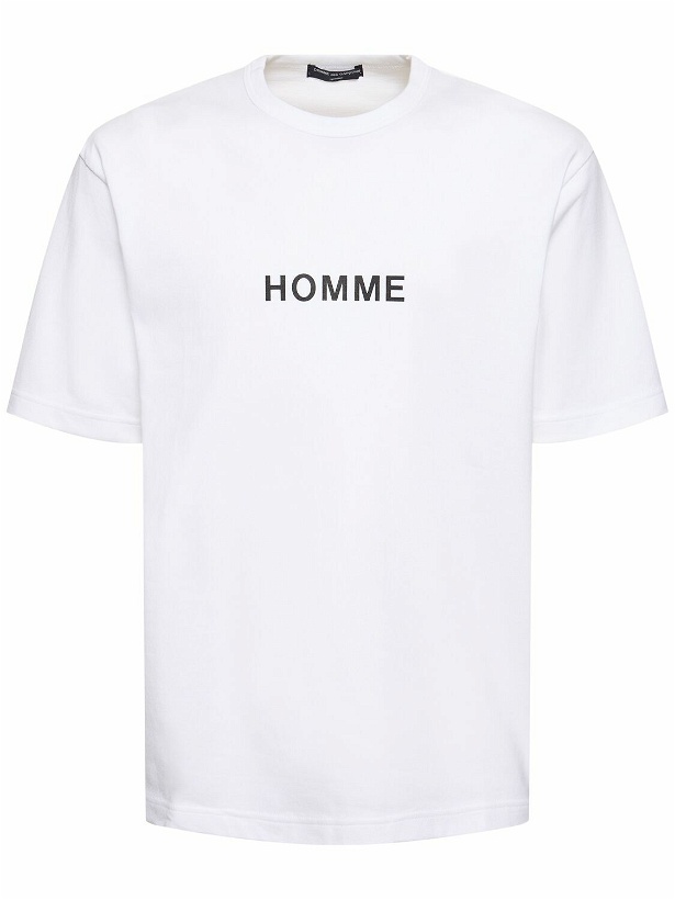 Photo: COMME DES GARÇONS HOMME Printed Logo Cotton T-shirt