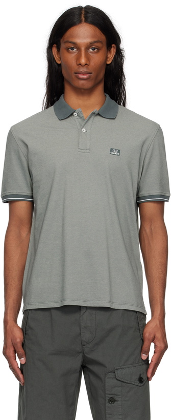 Photo: C.P. Company Gray Tacting Piquet Polo