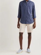 Loro Piana - Straight-Leg Linen Drawstring Bermuda Shorts - Neutrals