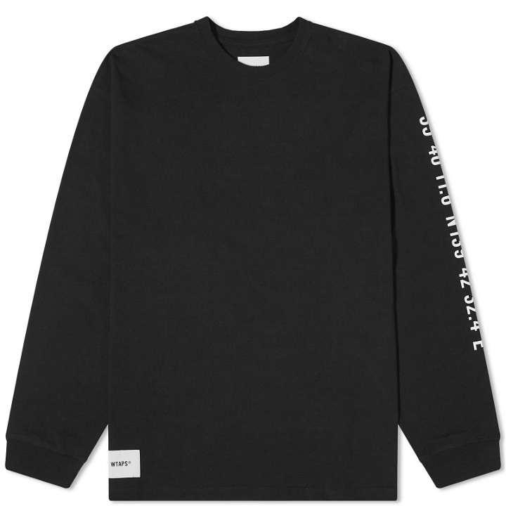 Photo: WTAPS Men's Long Sleeve 12 Printed T-Shirt in Black