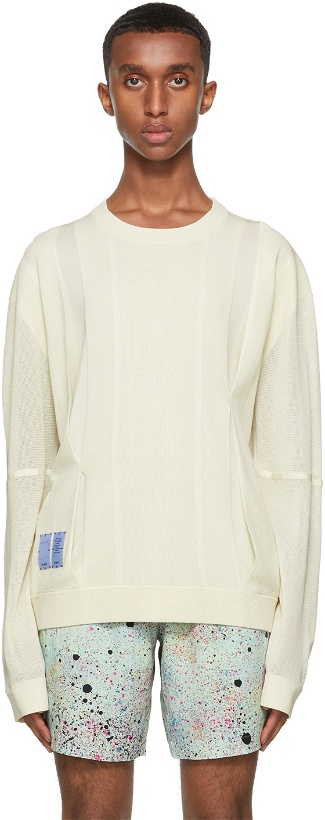 Photo: MCQ Off-White Pointelle UV Sweater
