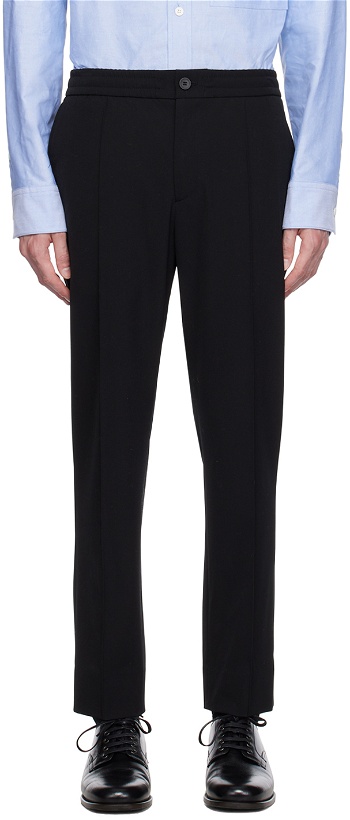 Photo: Solid Homme Black Tapered Trousers