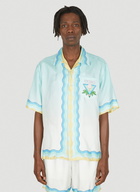 Casa Shell Wave Shirt in Blue