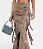 Blumarine - Cargo denim maxi skirt