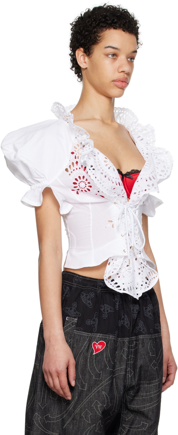 Vivienne Westwood White Kate Blouse