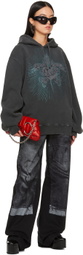 Jean Paul Gaultier Black 'Safe Sex' Hoodie