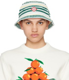 Casablanca Multicolor Monogram Crochet Bucket Hat