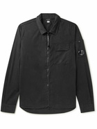 C.P. Company - Logo-Appliquéd Cotton-Gabardine Jacket - Black