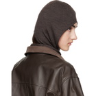 LEMAIRE Brown Fine Wool Hood