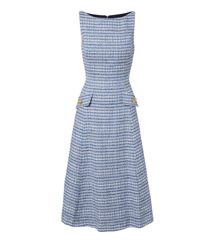 Photo: Carolina Herrera Cotton-blend tweed midi dress