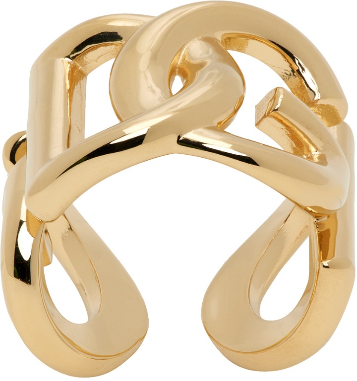 Photo: Dolce & Gabbana Gold 'DG' Logo Ring