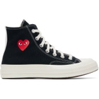 COMME des GARÇONS PLAY Black Converse Edition Chuck 70 OG Single Heart Sneakers