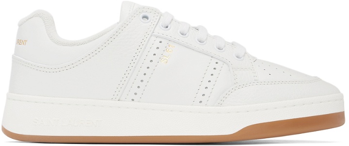 Photo: Saint Laurent White Leather Sneakers