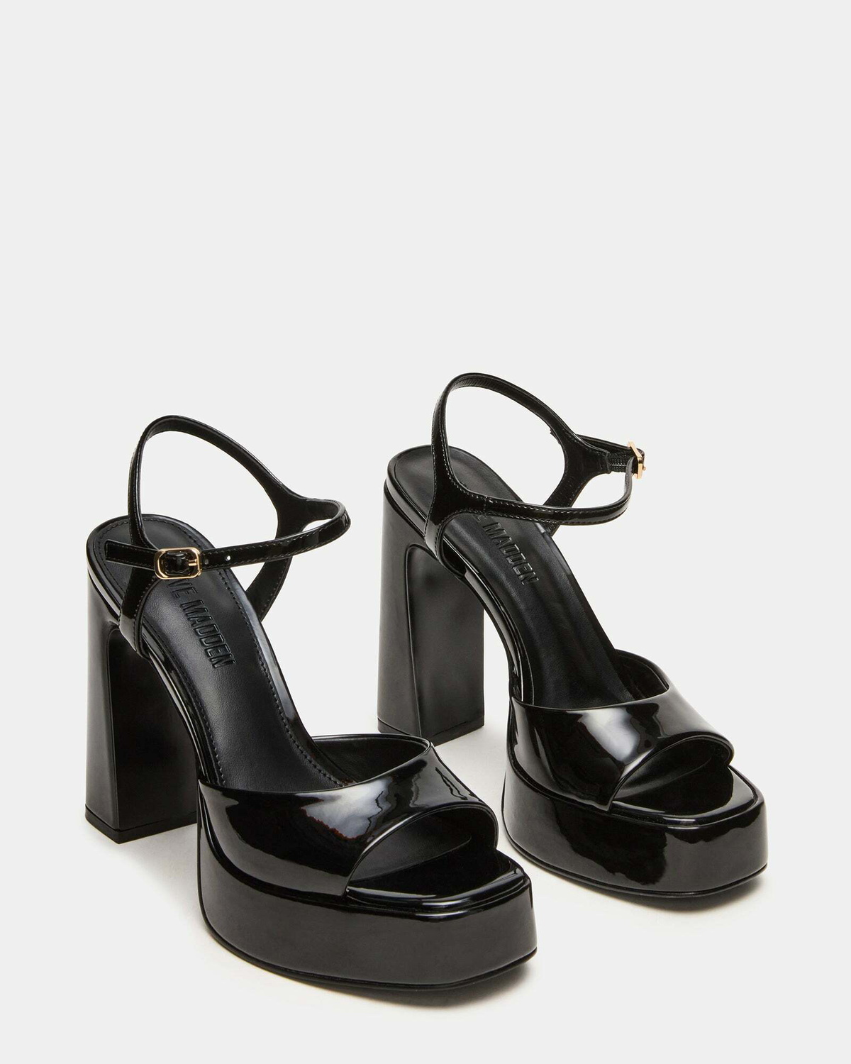 Steve Madden Liandra Heels in Black Patent