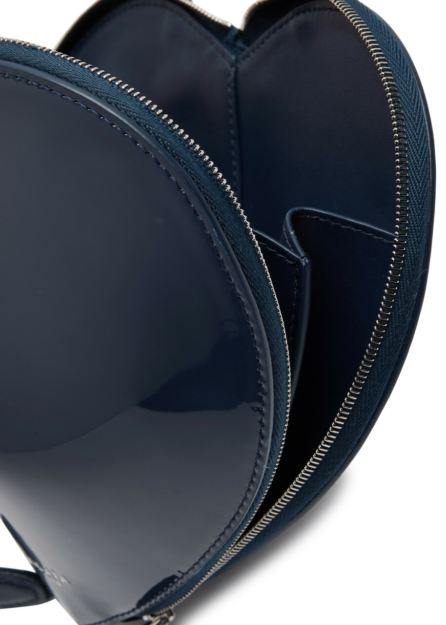 Alaïa Le Coeur Patent Leather Cross-body bag - Navy - One