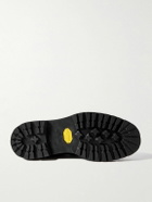 Mr P. - Suede-Trimmed Leather Hiking Derby Shoes - Black