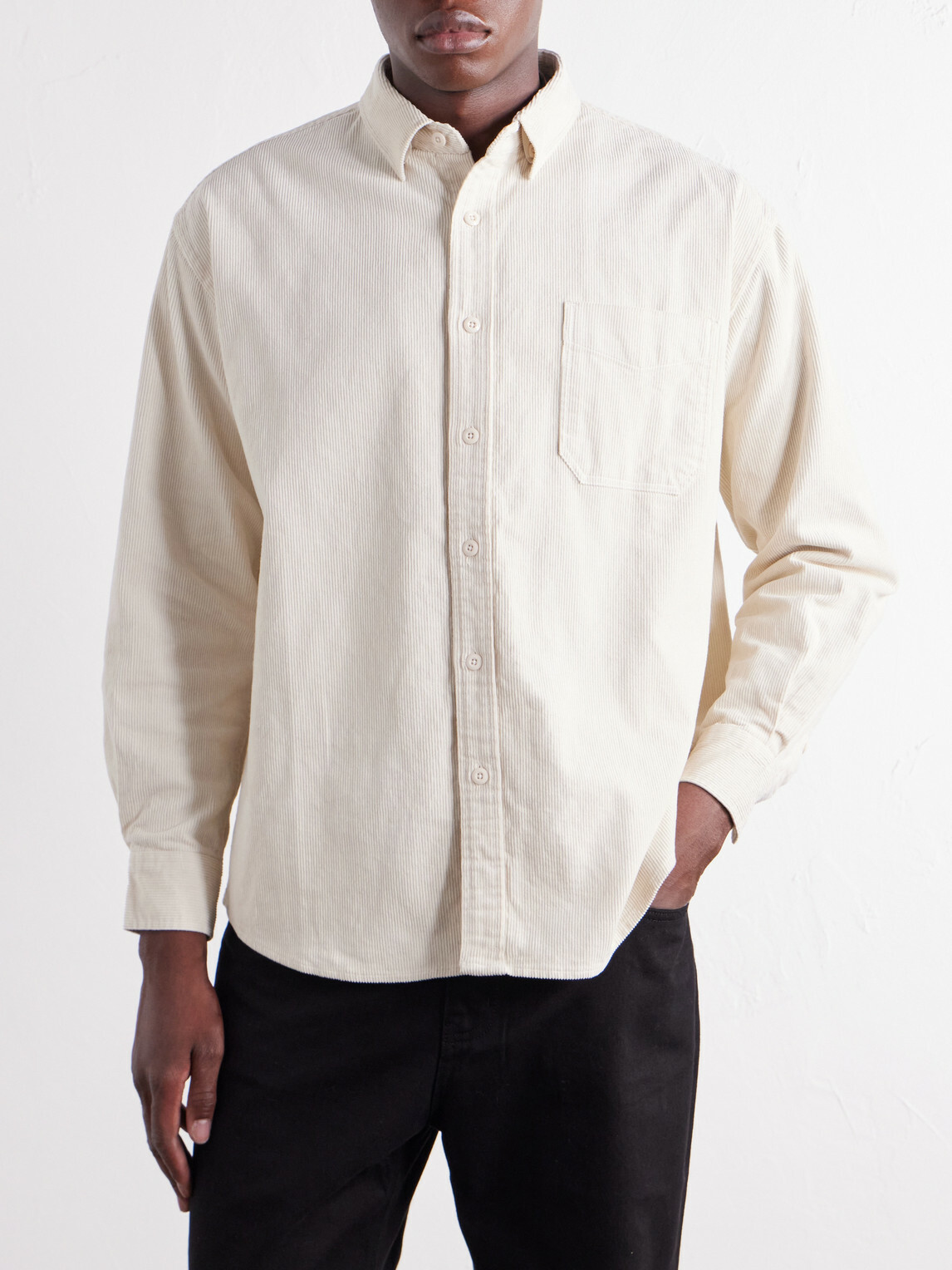 FrizmWORKS - Cotton-Corduroy Shirt - Neutrals