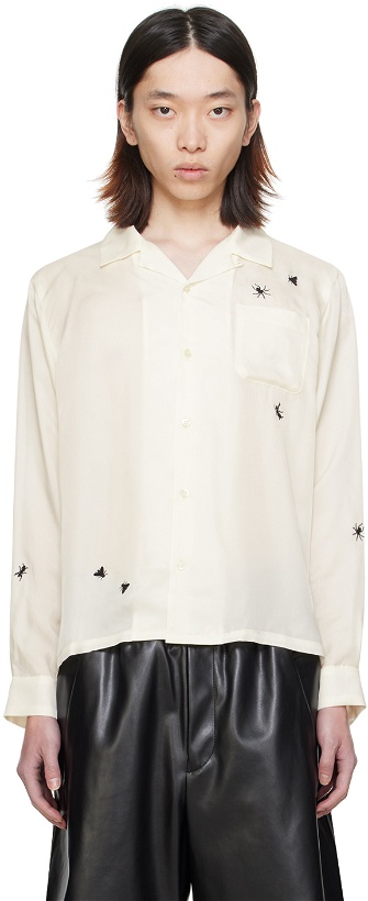 Photo: UNDERCOVER Off-White Embroidered Shirt
