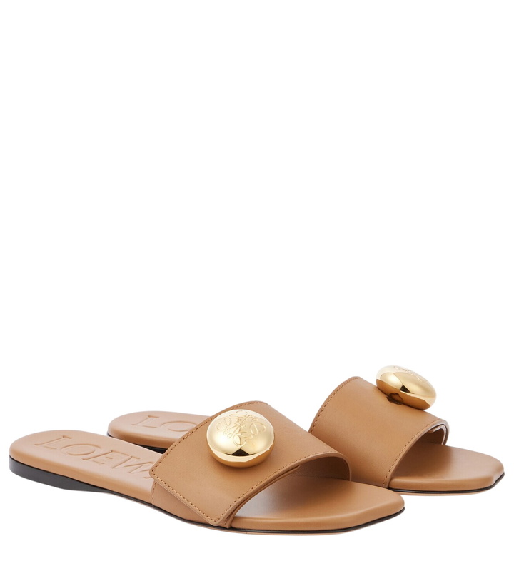 Photo: Loewe Pebble leather slides