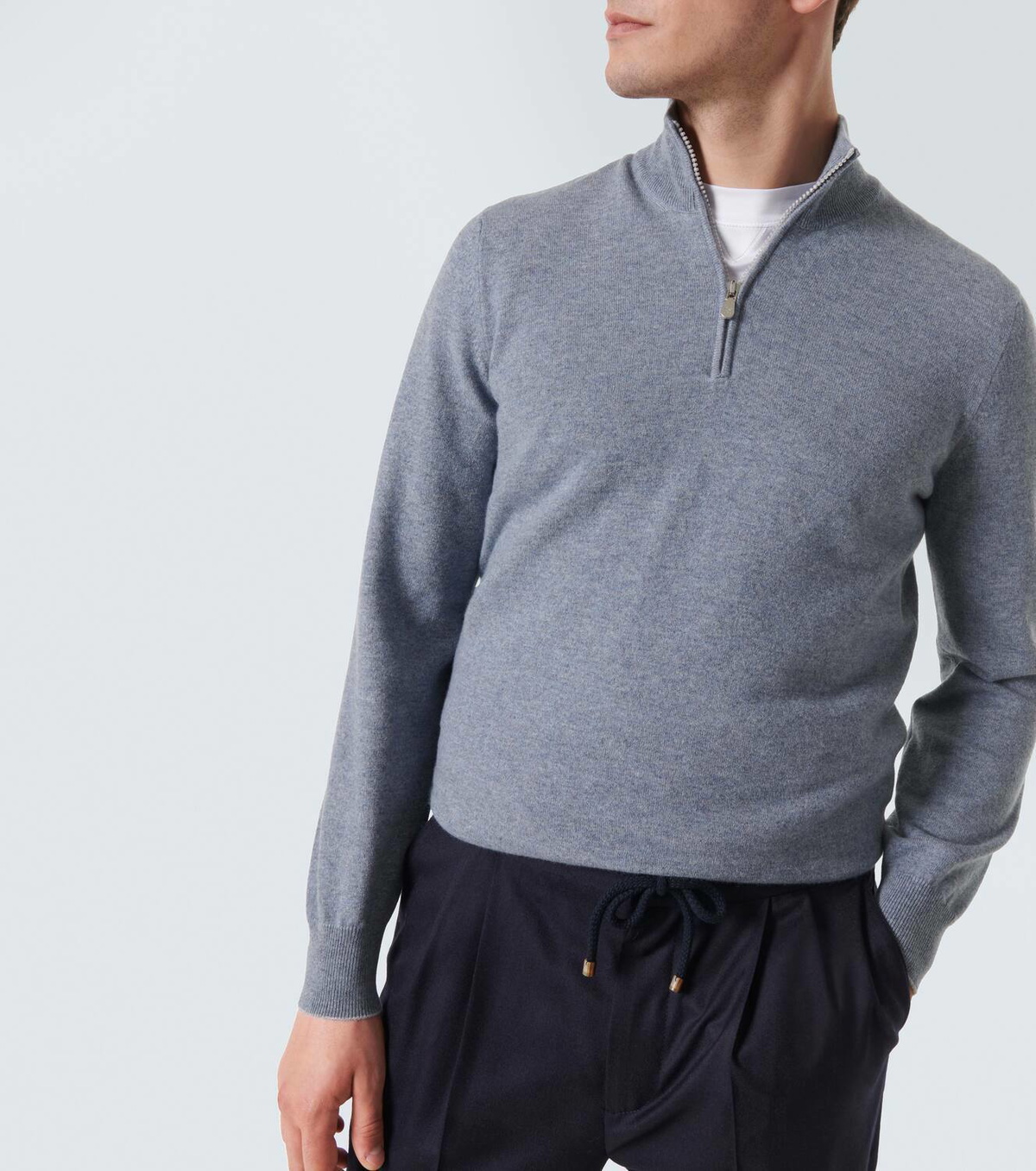 Brunello Cucinelli Cashmere half-zip sweater Brunello Cucinelli
