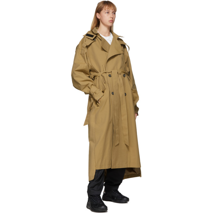 ADER error Beige Amron Trench Coat