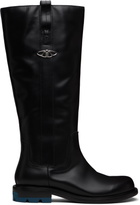 both Black Re:Re Knee Boots