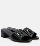 Dolce&Gabbana DG leather mules