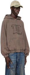 MISBHV Brown Zipped Hoodie