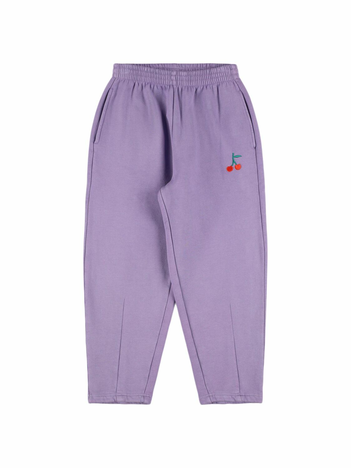 BOBO CHOSES Cherry Embroidered Cotton Sweatpants