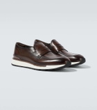 Berluti Fast Track leather penny loafers
