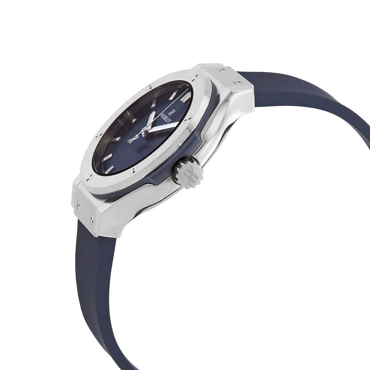 Hublot Classic Fusion Quartz Blue Dial Ladies Watch 581.NX.7170.RX