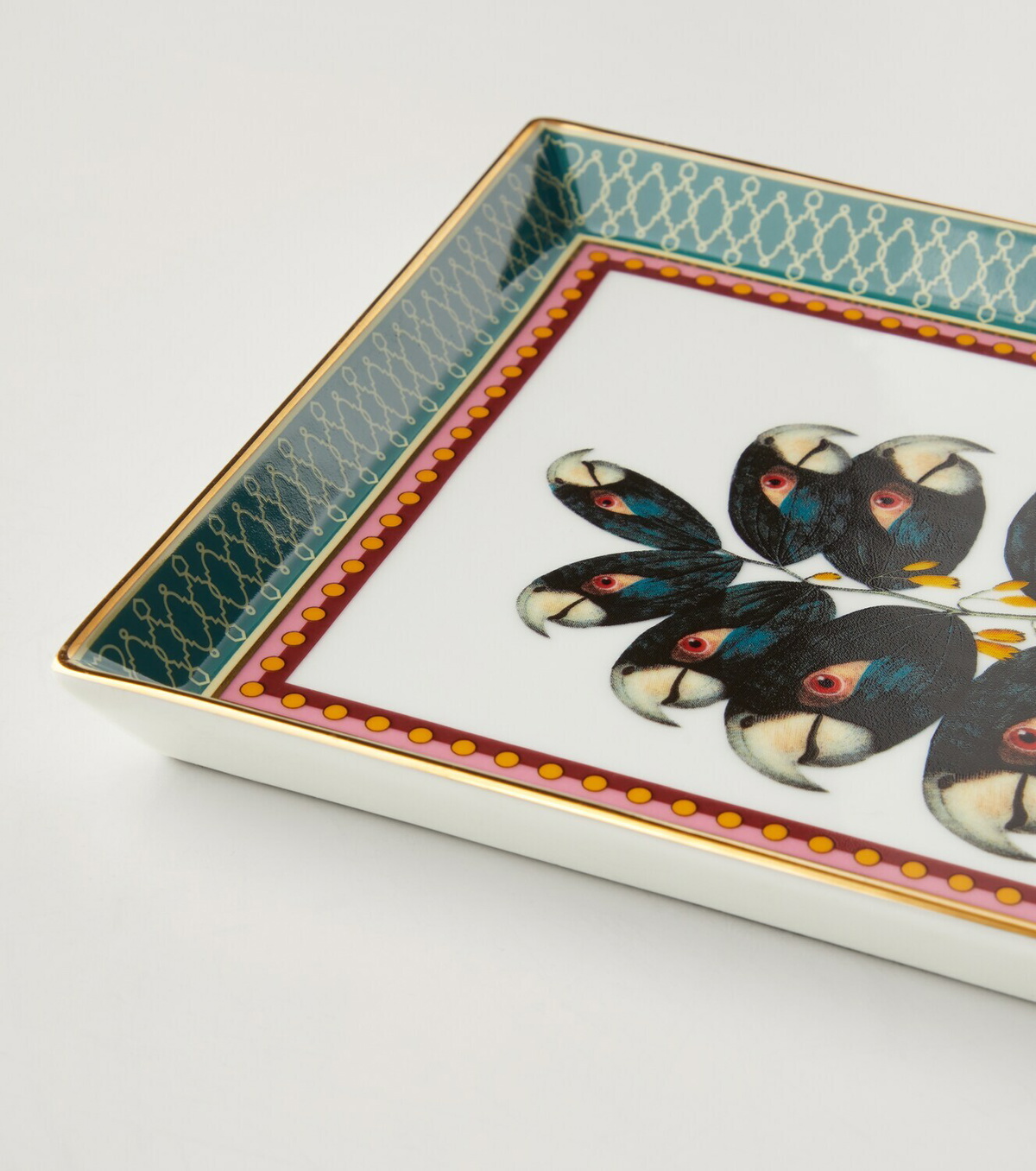 La DoubleJ Parrotstem porcelain decorative tray