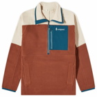 Cotopaxi Men's Abrazo Half Zip Fleece Jacket in Oatmeal/Acorn