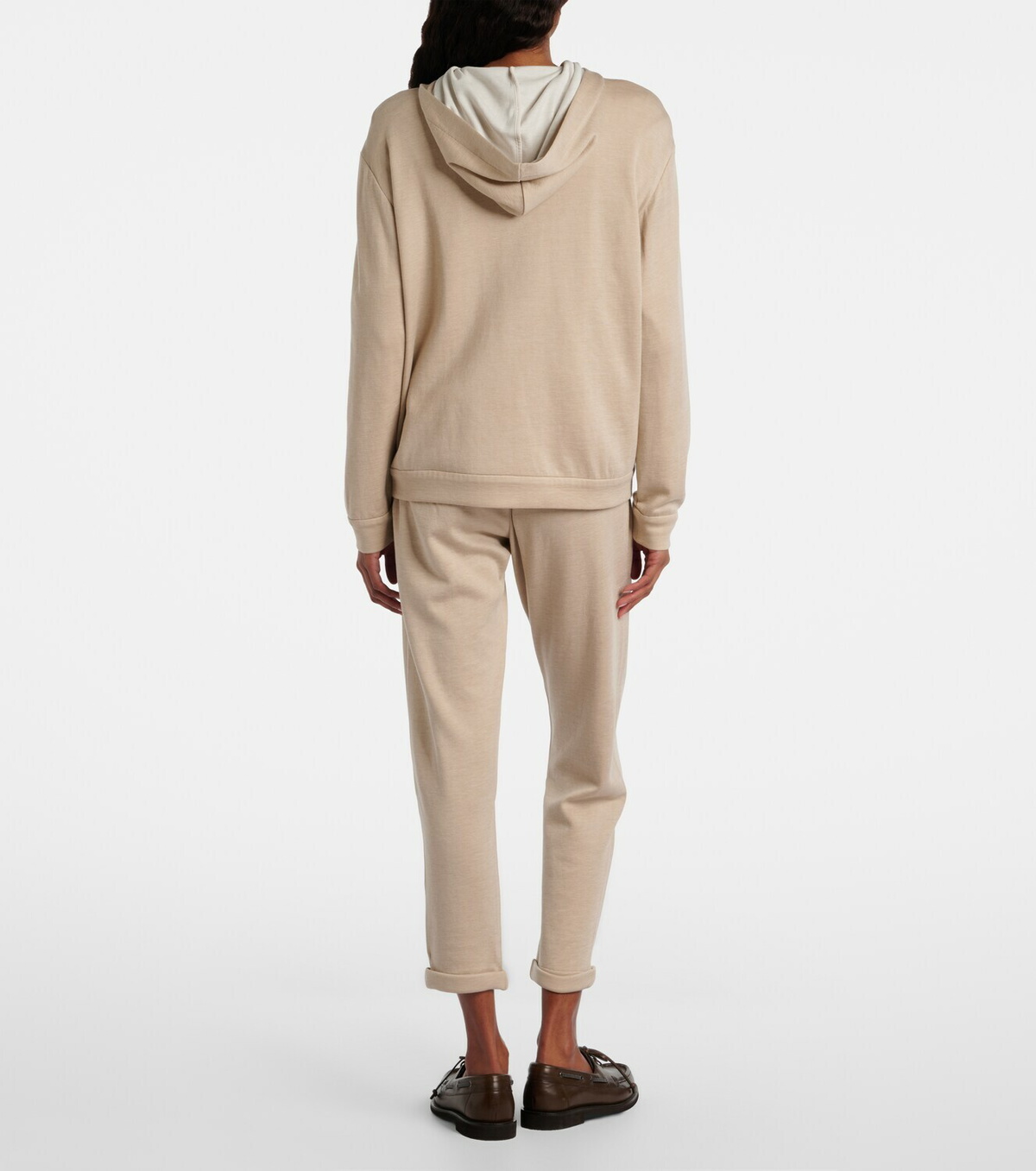 Brunello Cucinelli Monili cotton and silk-blend sweatpants