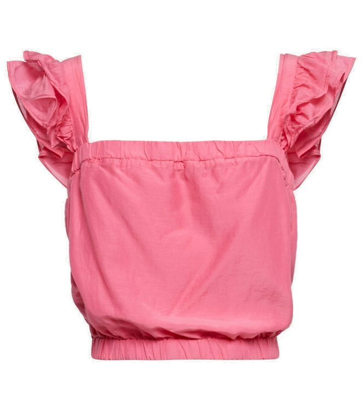 Photo: Velvet Gracen cotton and silk crop top