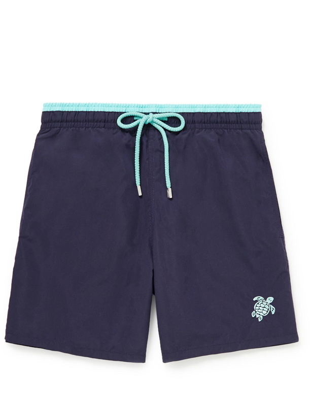 Photo: VILEBREQUIN - Moka Mid-Length Embroidered Swim Shorts - Blue
