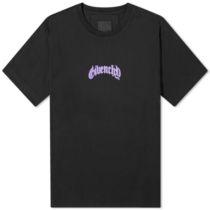 Photo: Givenchy Men's Poster Logo T-Shirt in Black