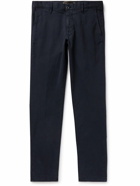 Incotex - Slim-Fit Tapered Stretch-Cotton Trousers - Blue