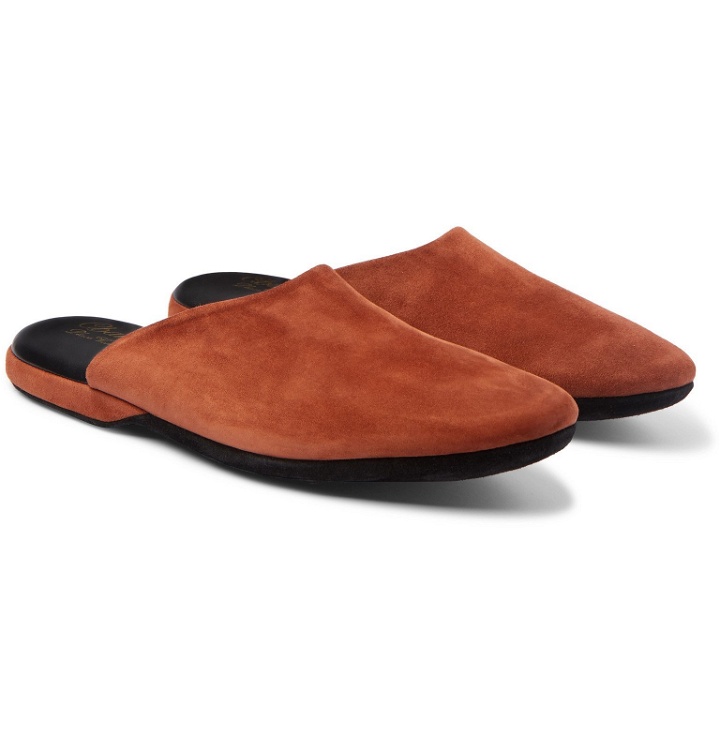 Photo: Charvet - Suede Slippers - Brown