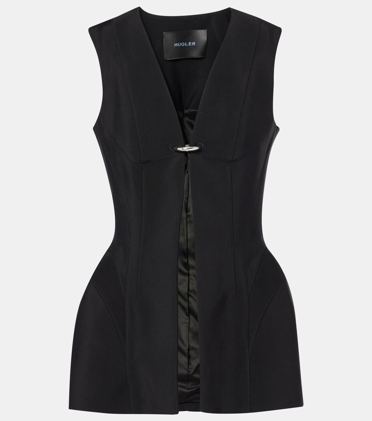 Mugler Crêpe corset vest