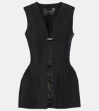 Mugler Crêpe corset vest